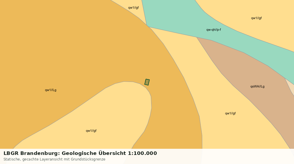 Statische Kartenansicht: LBGR Brandenburg: Geologische Übersicht 1:100.000