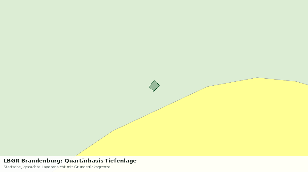 Statische Kartenansicht: LBGR Brandenburg: Quartärbasis-Tiefenlage