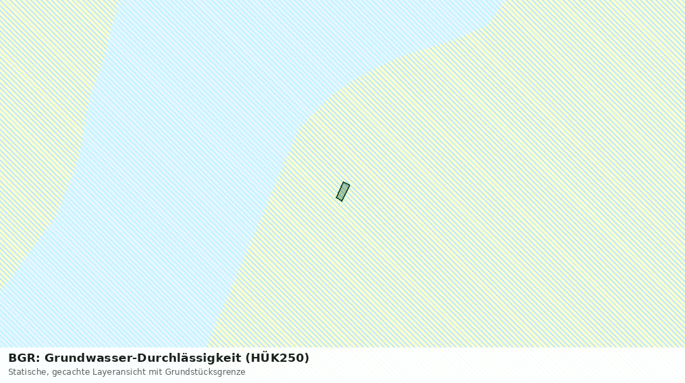 Statische Kartenansicht: BGR: Grundwasser-Durchlässigkeit (HÜK250)