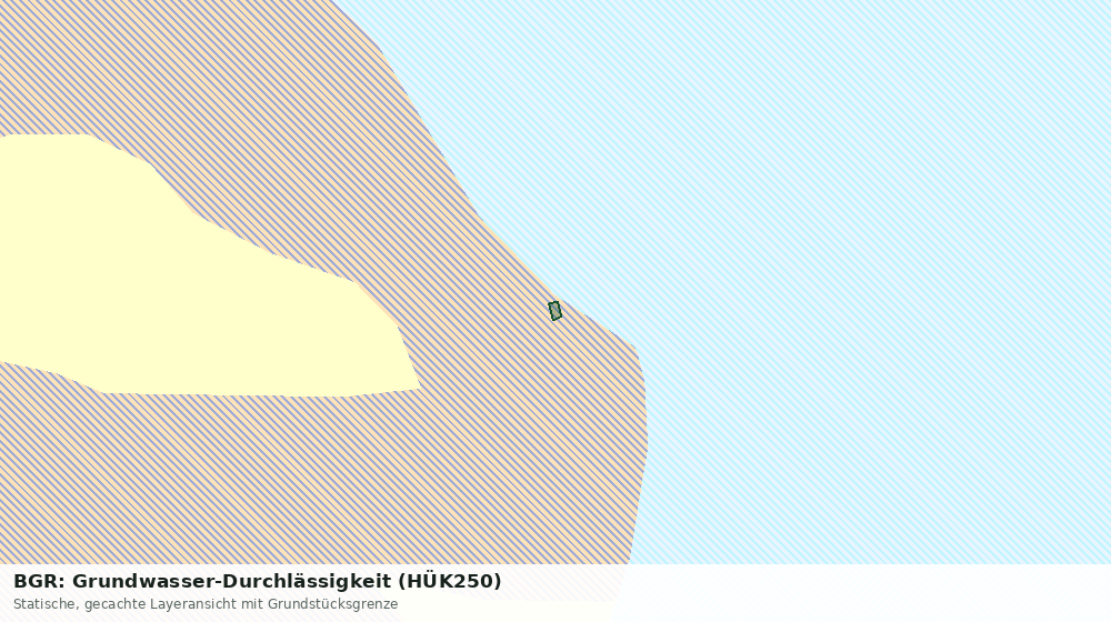 Statische Kartenansicht: BGR: Grundwasser-Durchlässigkeit (HÜK250)