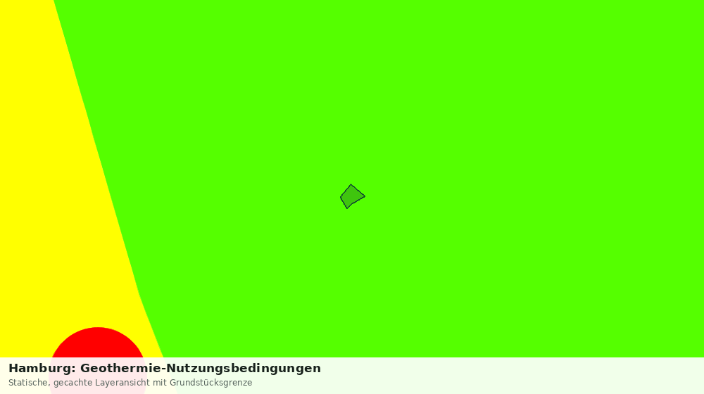 Statische Kartenansicht: Hamburg: Geothermie-Nutzungsbedingungen