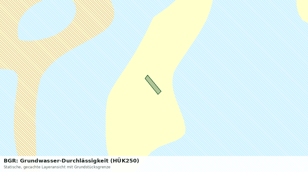 Statische Kartenansicht: BGR: Grundwasser-Durchlässigkeit (HÜK250)