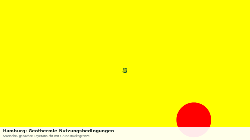 Statische Kartenansicht: Hamburg: Geothermie-Nutzungsbedingungen