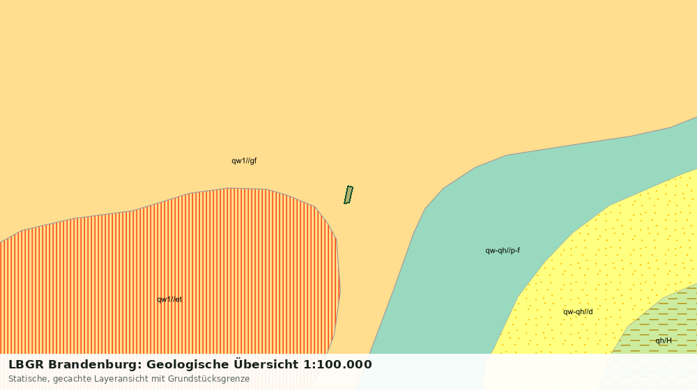 Statische Kartenansicht: LBGR Brandenburg: Geologische Übersicht 1:100.000