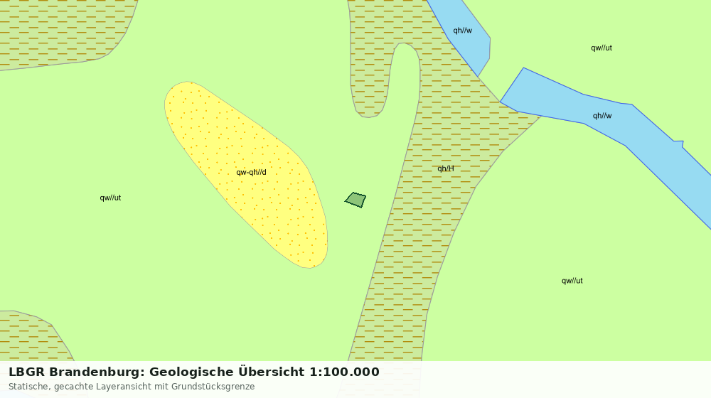 Statische Kartenansicht: LBGR Brandenburg: Geologische Übersicht 1:100.000