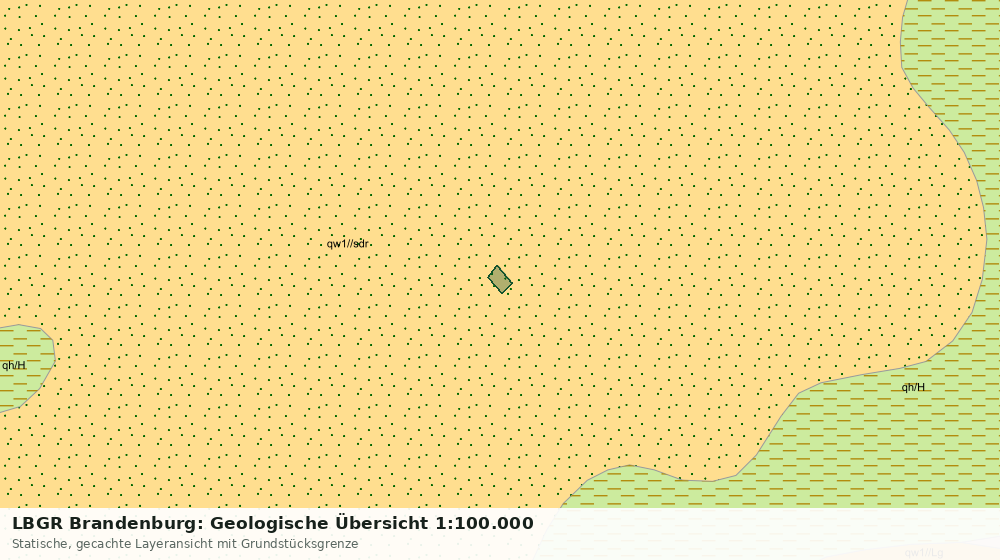Statische Kartenansicht: LBGR Brandenburg: Geologische Übersicht 1:100.000