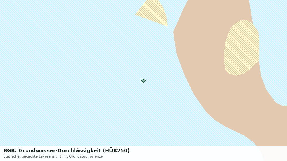 Statische Kartenansicht: BGR: Grundwasser-Durchlässigkeit (HÜK250)
