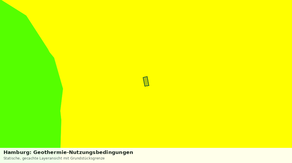 Statische Kartenansicht: Hamburg: Geothermie-Nutzungsbedingungen