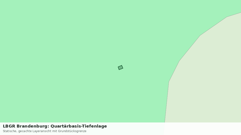 Statische Kartenansicht: LBGR Brandenburg: Quartärbasis-Tiefenlage