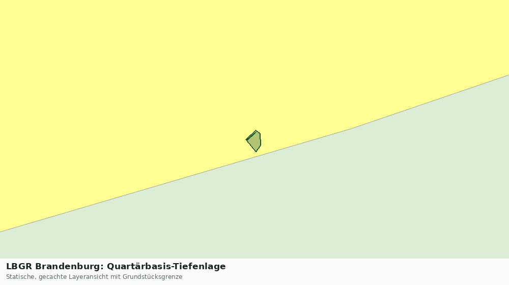 Statische Kartenansicht: LBGR Brandenburg: Quartärbasis-Tiefenlage