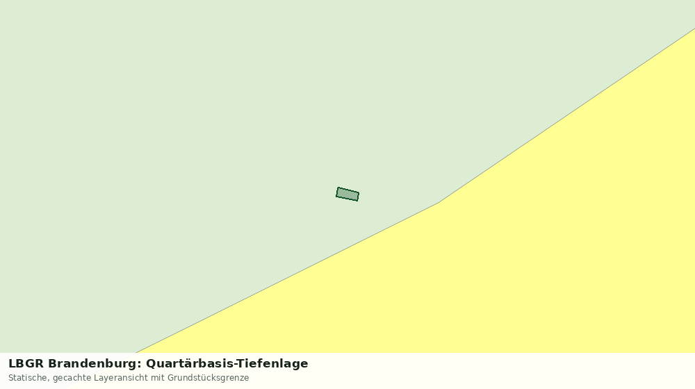 Statische Kartenansicht: LBGR Brandenburg: Quartärbasis-Tiefenlage