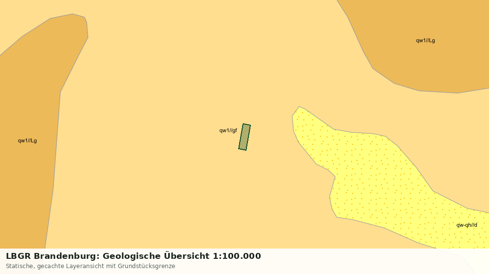 Statische Kartenansicht: LBGR Brandenburg: Geologische Übersicht 1:100.000