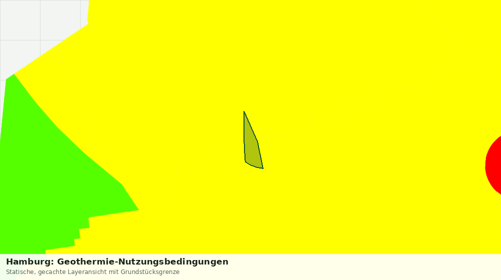 Statische Kartenansicht: Hamburg: Geothermie-Nutzungsbedingungen