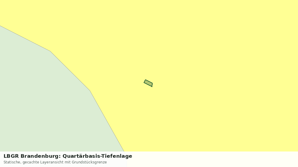 Statische Kartenansicht: LBGR Brandenburg: Quartärbasis-Tiefenlage