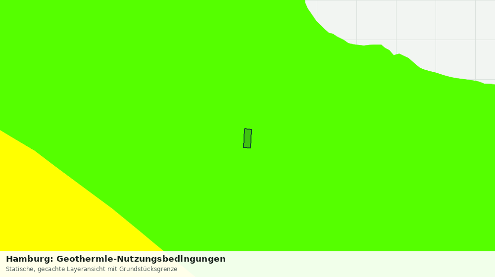 Statische Kartenansicht: Hamburg: Geothermie-Nutzungsbedingungen