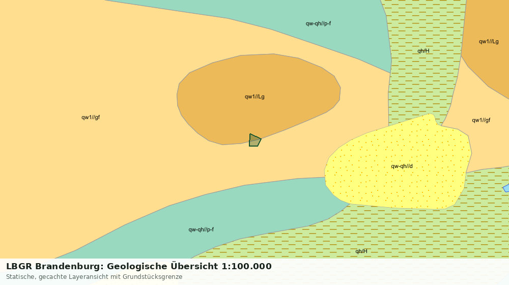 Statische Kartenansicht: LBGR Brandenburg: Geologische Übersicht 1:100.000