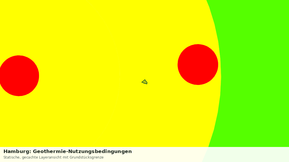 Statische Kartenansicht: Hamburg: Geothermie-Nutzungsbedingungen