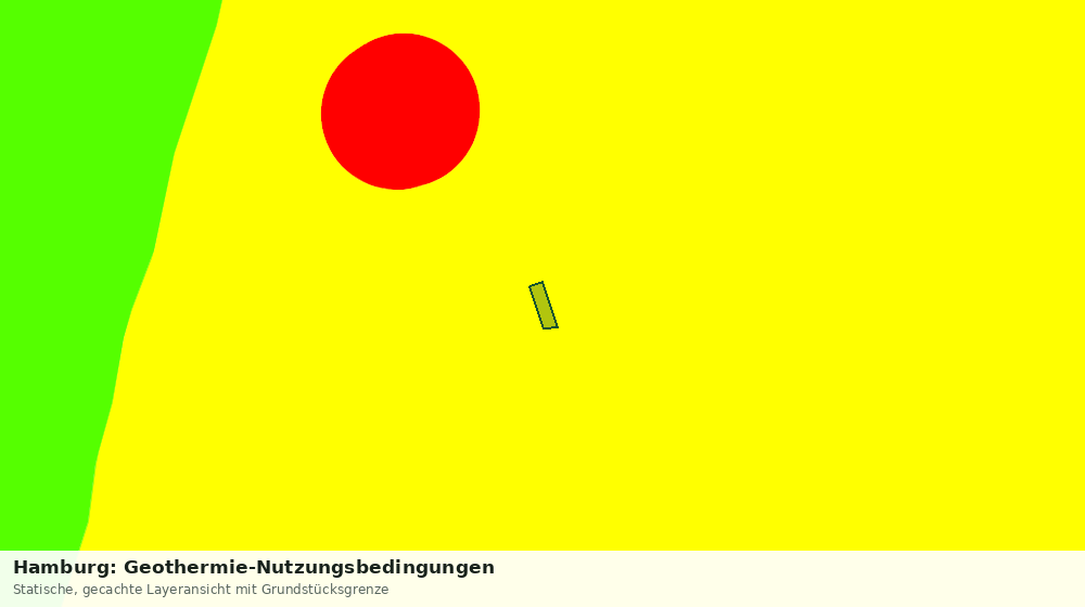 Statische Kartenansicht: Hamburg: Geothermie-Nutzungsbedingungen