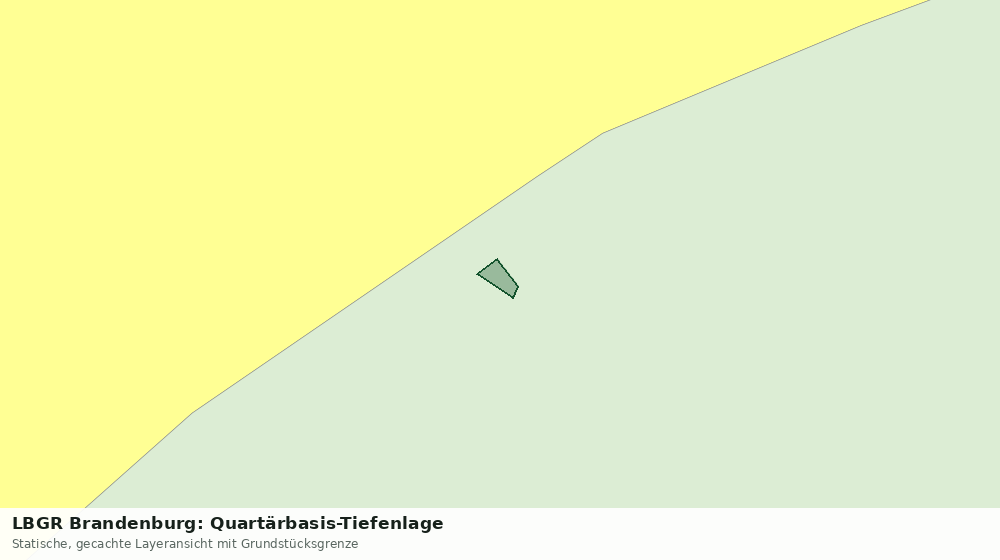 Statische Kartenansicht: LBGR Brandenburg: Quartärbasis-Tiefenlage