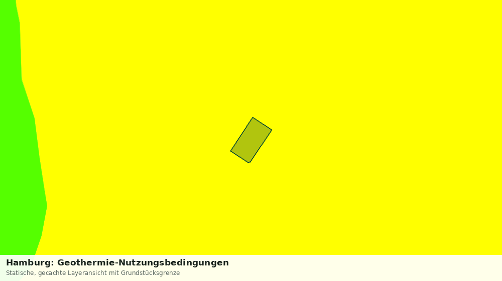 Statische Kartenansicht: Hamburg: Geothermie-Nutzungsbedingungen