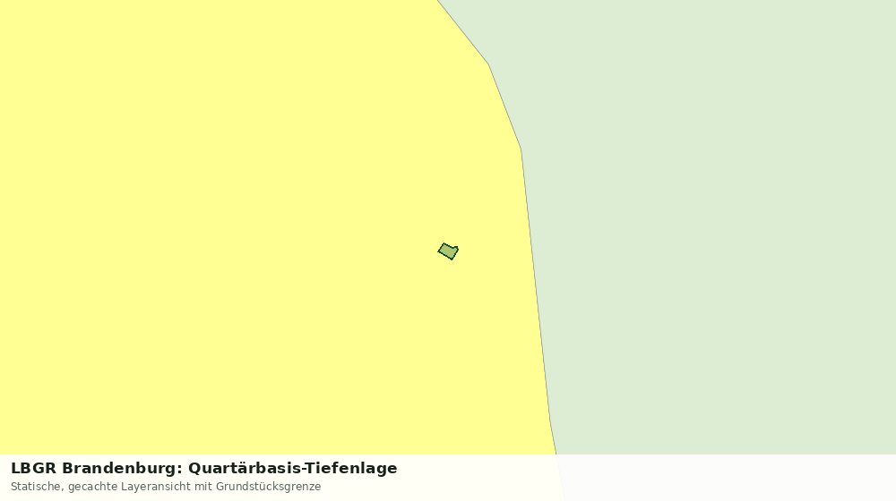 Statische Kartenansicht: LBGR Brandenburg: Quartärbasis-Tiefenlage