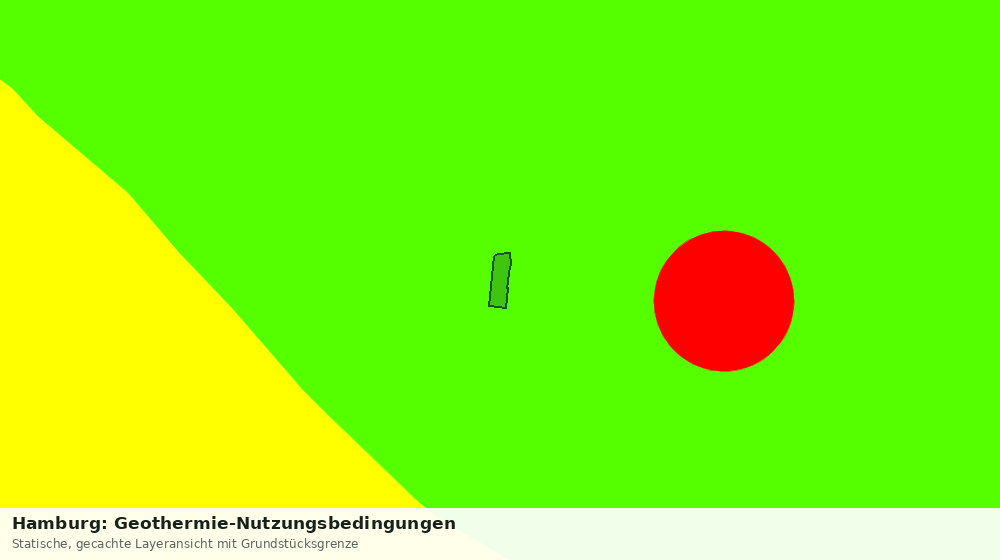 Statische Kartenansicht: Hamburg: Geothermie-Nutzungsbedingungen
