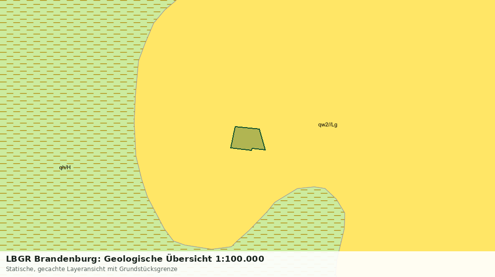 Statische Kartenansicht: LBGR Brandenburg: Geologische Übersicht 1:100.000