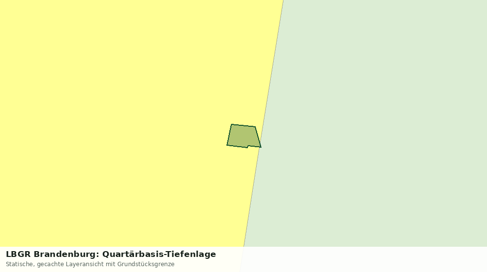 Statische Kartenansicht: LBGR Brandenburg: Quartärbasis-Tiefenlage