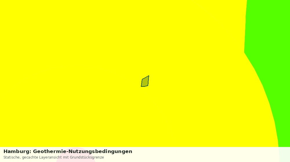 Statische Kartenansicht: Hamburg: Geothermie-Nutzungsbedingungen