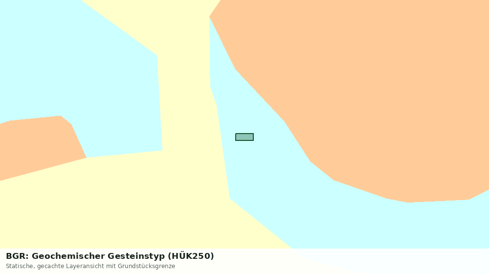 Statische Kartenansicht: BGR: Geochemischer Gesteinstyp (HÜK250)