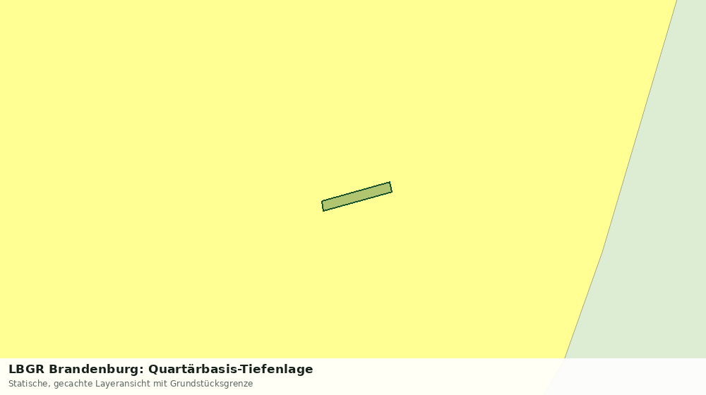 Statische Kartenansicht: LBGR Brandenburg: Quartärbasis-Tiefenlage