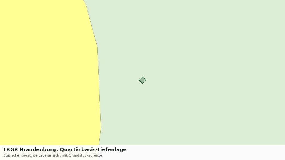 Statische Kartenansicht: LBGR Brandenburg: Quartärbasis-Tiefenlage