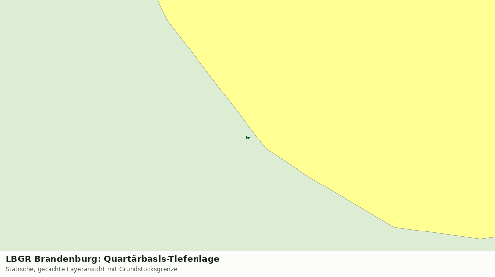 Statische Kartenansicht: LBGR Brandenburg: Quartärbasis-Tiefenlage