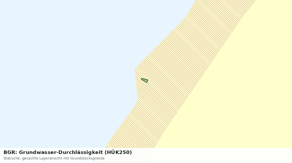 Statische Kartenansicht: BGR: Grundwasser-Durchlässigkeit (HÜK250)