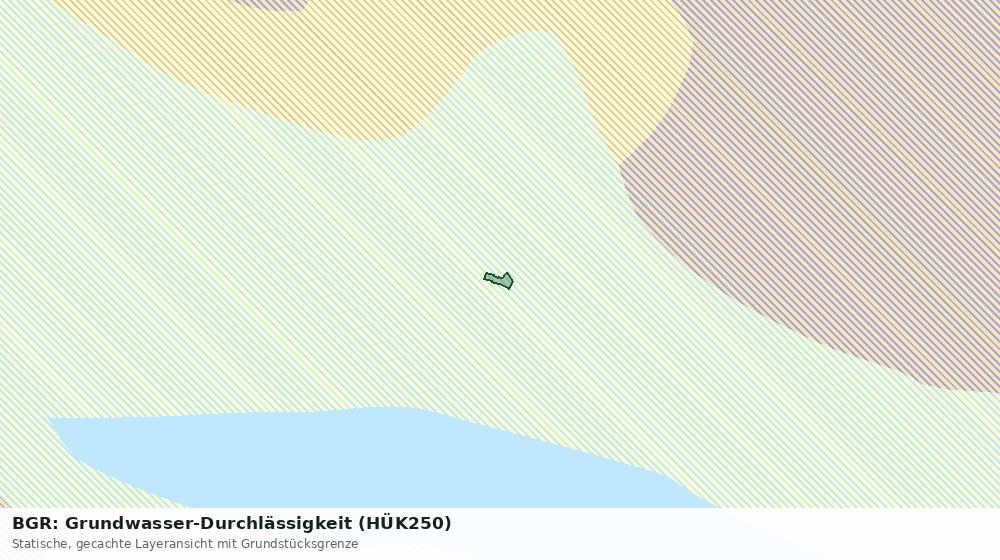Statische Kartenansicht: BGR: Grundwasser-Durchlässigkeit (HÜK250)