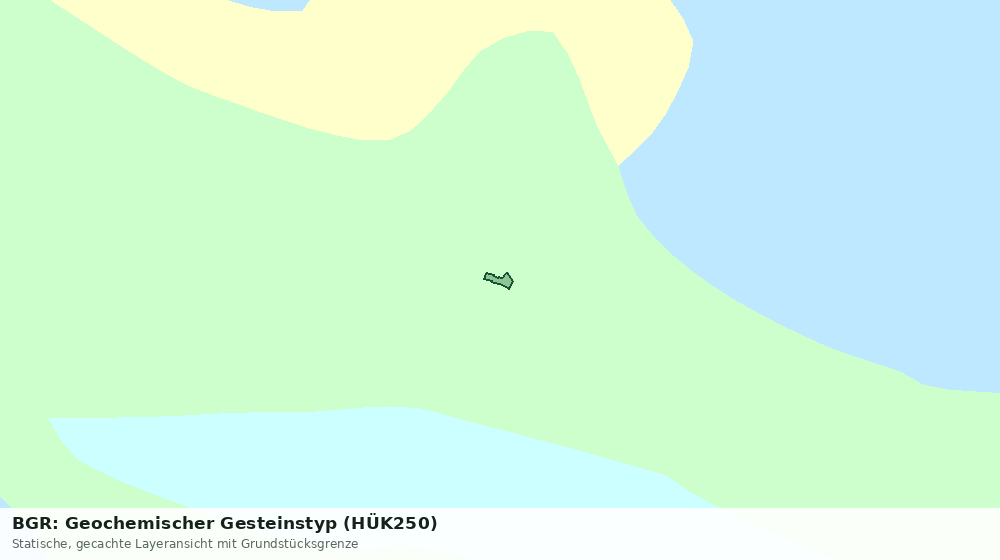 Statische Kartenansicht: BGR: Geochemischer Gesteinstyp (HÜK250)
