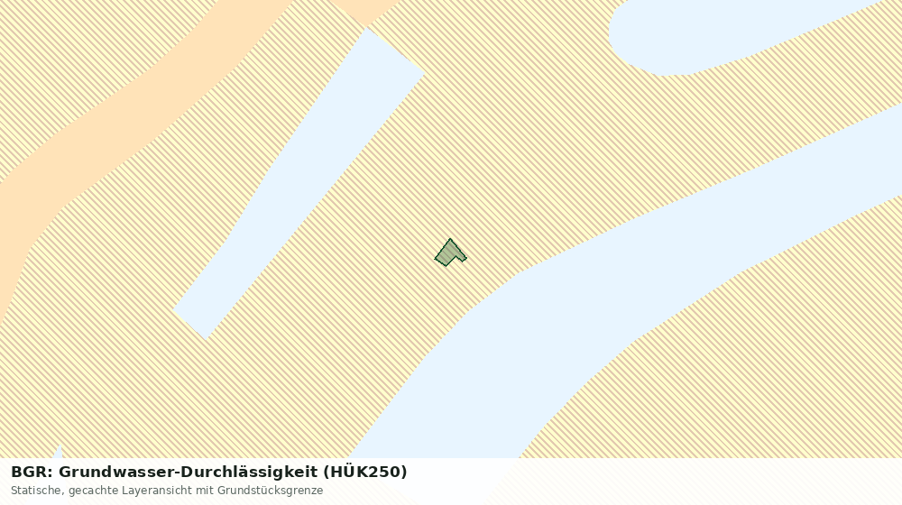 Statische Kartenansicht: BGR: Grundwasser-Durchlässigkeit (HÜK250)