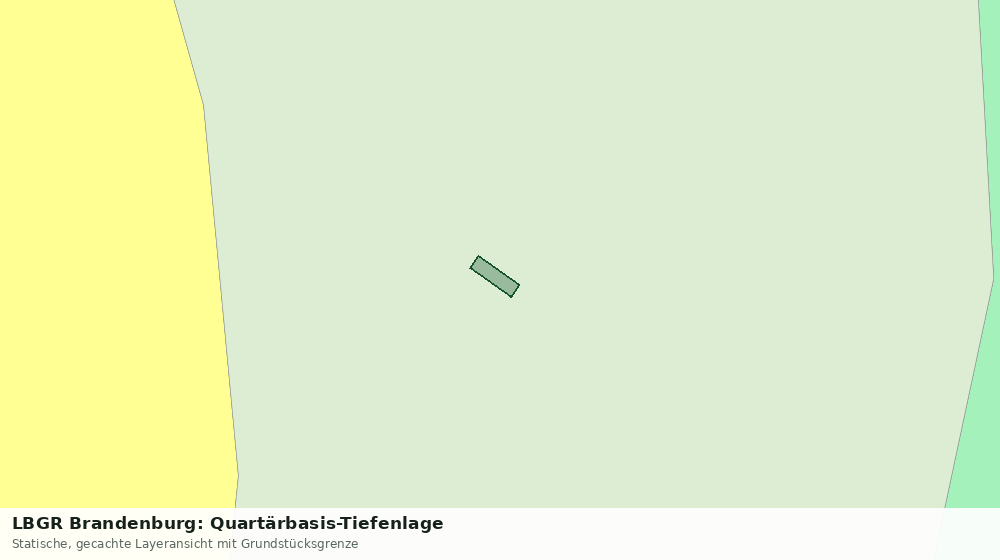 Statische Kartenansicht: LBGR Brandenburg: Quartärbasis-Tiefenlage