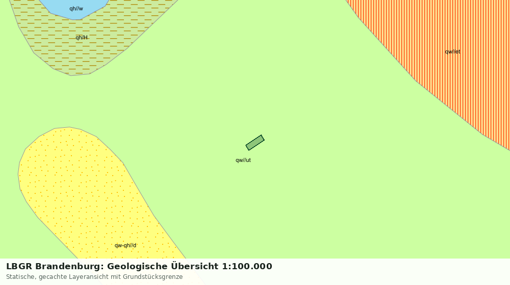 Statische Kartenansicht: LBGR Brandenburg: Geologische Übersicht 1:100.000
