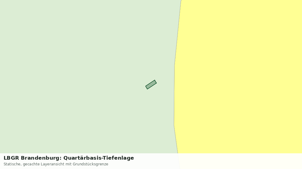 Statische Kartenansicht: LBGR Brandenburg: Quartärbasis-Tiefenlage