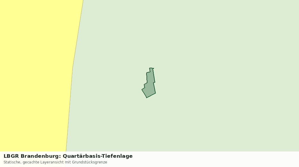 Statische Kartenansicht: LBGR Brandenburg: Quartärbasis-Tiefenlage