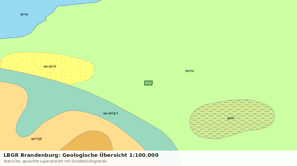 Statische Kartenansicht: LBGR Brandenburg: Geologische Übersicht 1:100.000