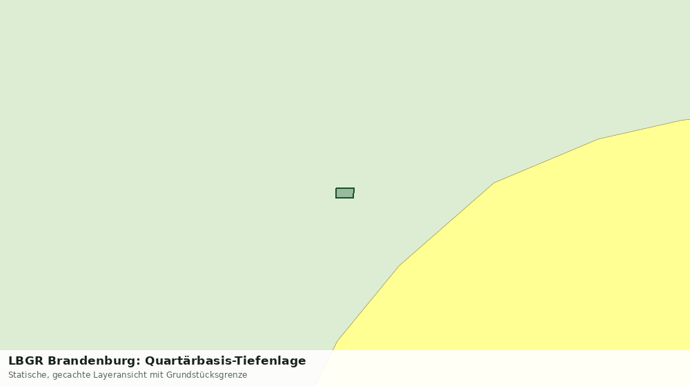 Statische Kartenansicht: LBGR Brandenburg: Quartärbasis-Tiefenlage
