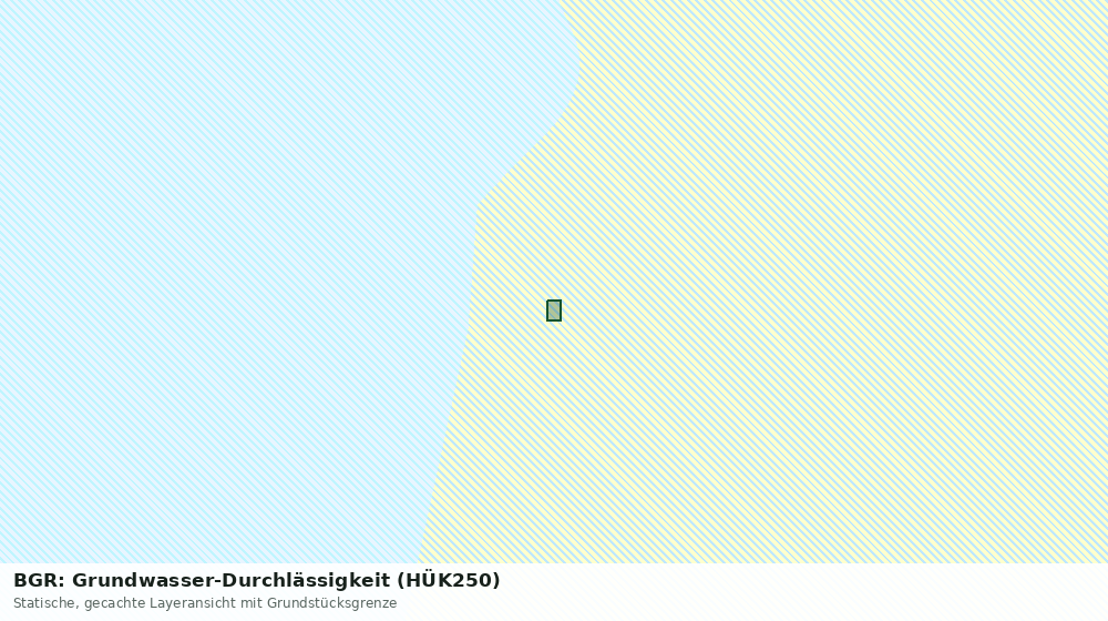Statische Kartenansicht: BGR: Grundwasser-Durchlässigkeit (HÜK250)