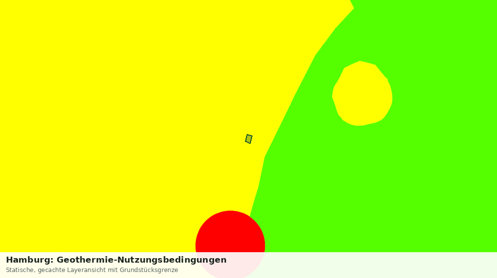 Statische Kartenansicht: Hamburg: Geothermie-Nutzungsbedingungen