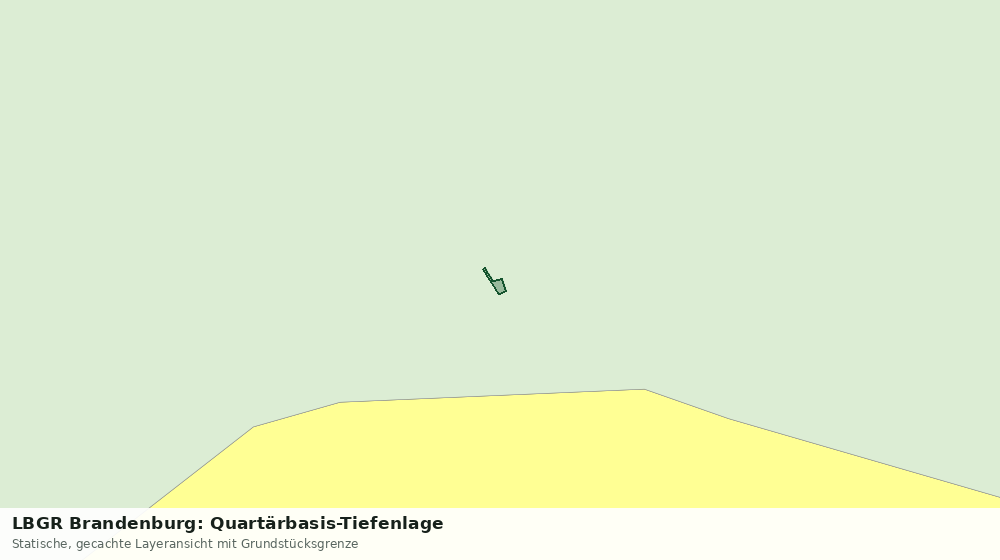 Statische Kartenansicht: LBGR Brandenburg: Quartärbasis-Tiefenlage