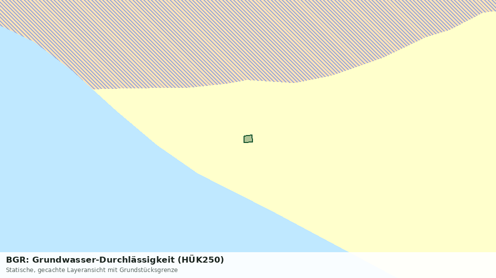 Statische Kartenansicht: BGR: Grundwasser-Durchlässigkeit (HÜK250)