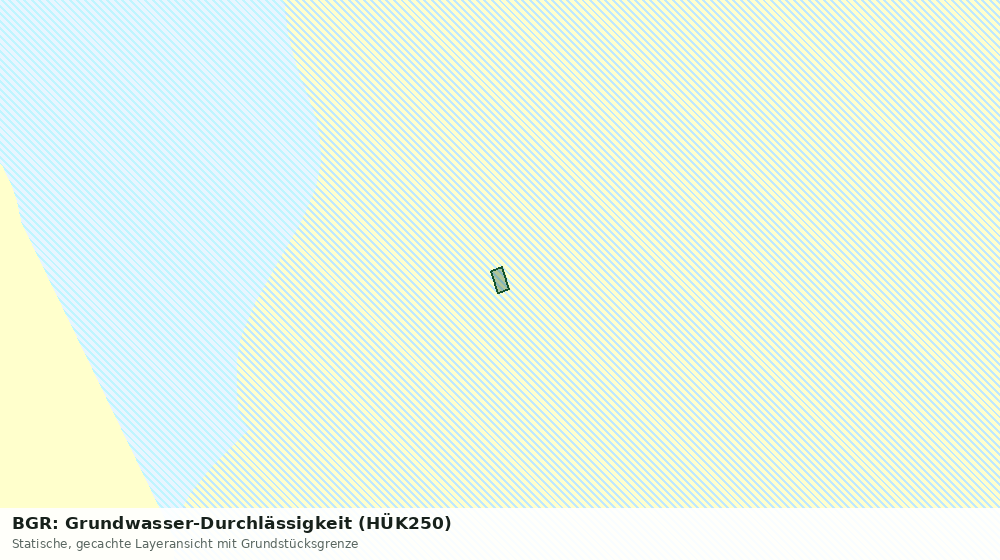 Statische Kartenansicht: BGR: Grundwasser-Durchlässigkeit (HÜK250)