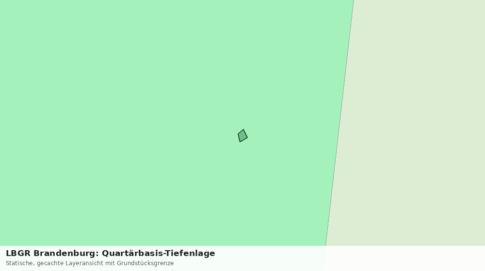 Statische Kartenansicht: LBGR Brandenburg: Quartärbasis-Tiefenlage