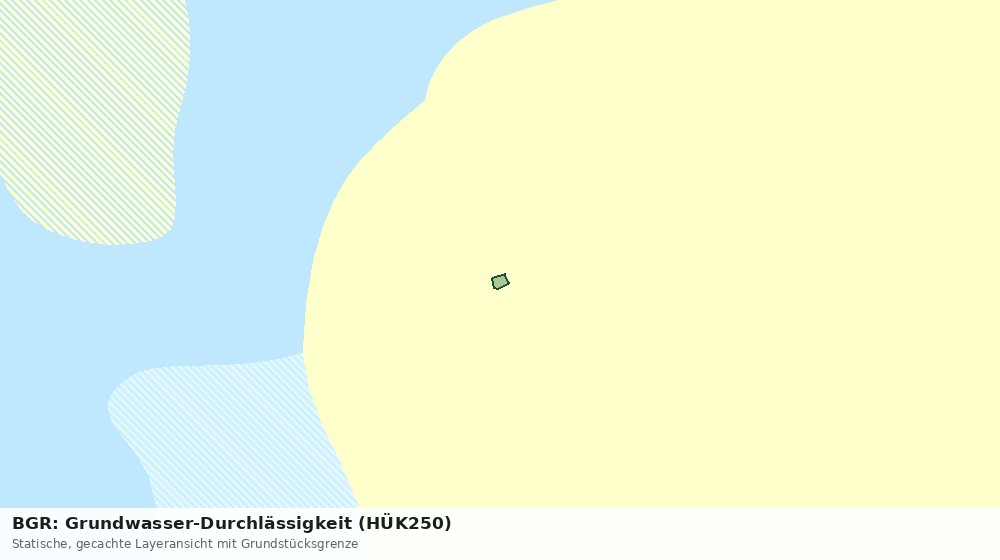 Statische Kartenansicht: BGR: Grundwasser-Durchlässigkeit (HÜK250)